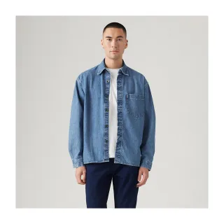 【LEVIS 官方旗艦】Wellthread環境友善系列 單口袋丹寧牛仔襯衫式外套 人氣新品 A9191-0000