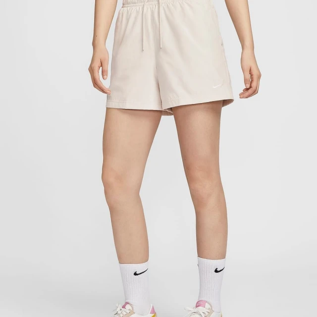 NIKE 耐吉 AS W NSW MR ESSNTL WVN SHORT 女休閒短褲-米白(FV7558104)