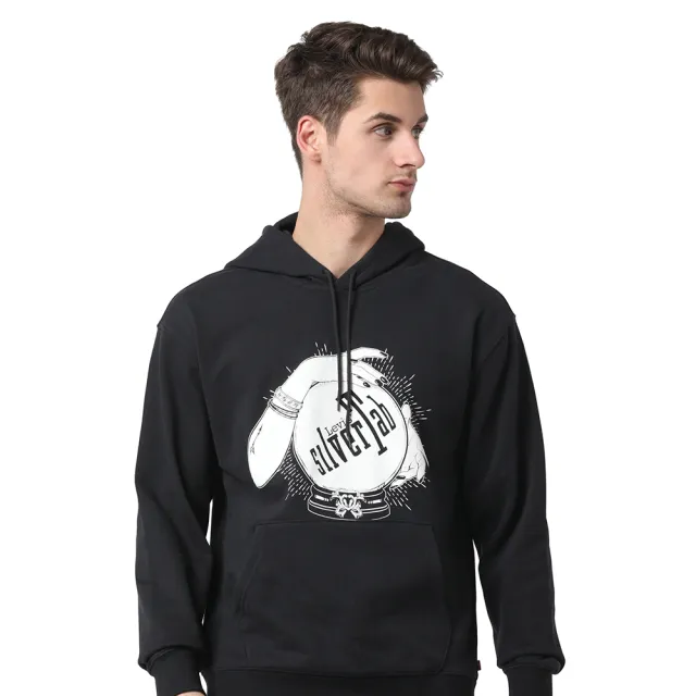 【LEVIS】SILVERTAB銀標系列 男款舒適版長袖帽Tee 熱賣單品 38479-0342