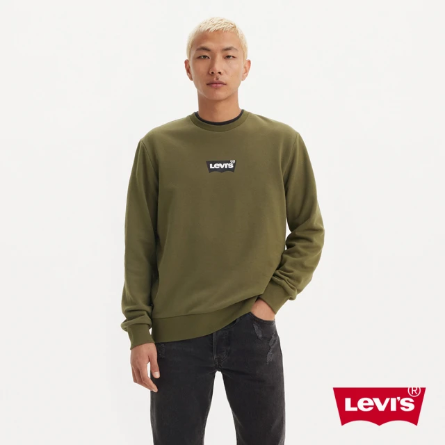 LEVIS 官方旗艦 男款長袖大學Tee / Batwing LOGO 人氣新品 38423-0104