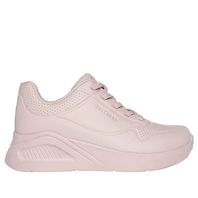 SKECHERS Uno Lite 女 運動休閒鞋 步行 健走 皮革 緩震 舒適 簡約 粉紅(177289BLSH)