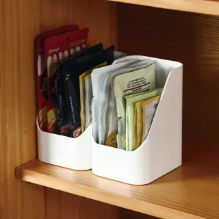 【SHIMOYAMA 霜山】多用途斜取式分類置物收納盒-3入(斜開口置物盒/梯形開口式儲物盒/PET收納盒)