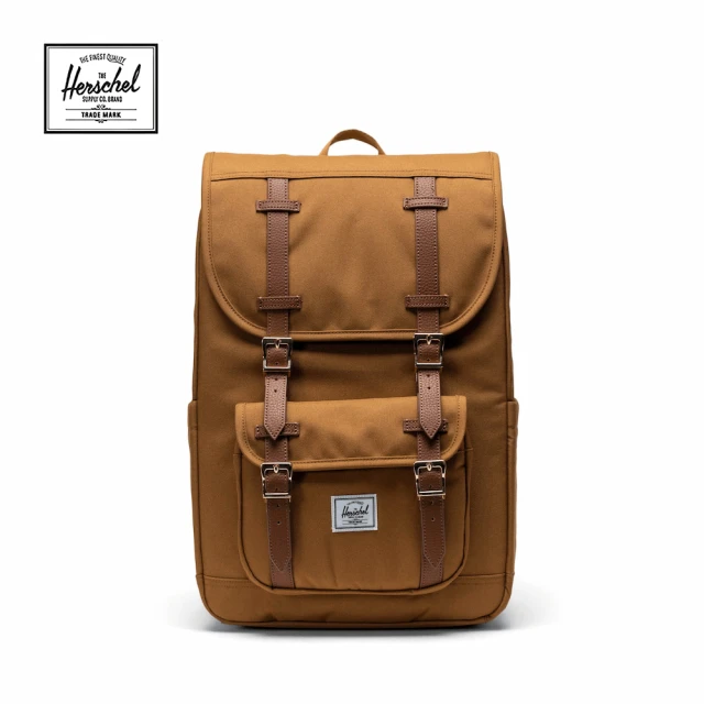 Herschel 官方直營 後背包 16吋筆電包 書包 減壓肩帶 21L Little America 深卡其(11391-06165-OS)