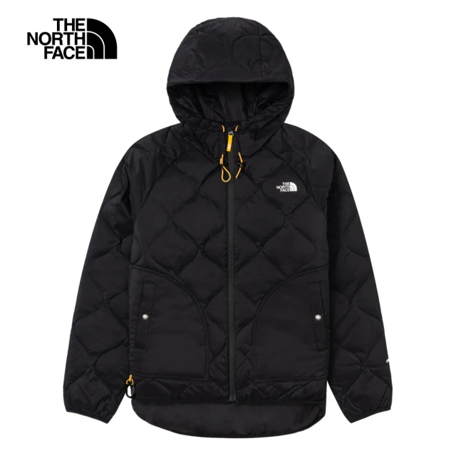 The North Face 北面女款黑色防潑水保暖可打包連帽羽絨外套｜83SO4H0