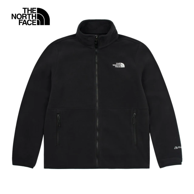 The North Face 北面男款黑色舒適保暖立領抓絨外套｜83O94H0