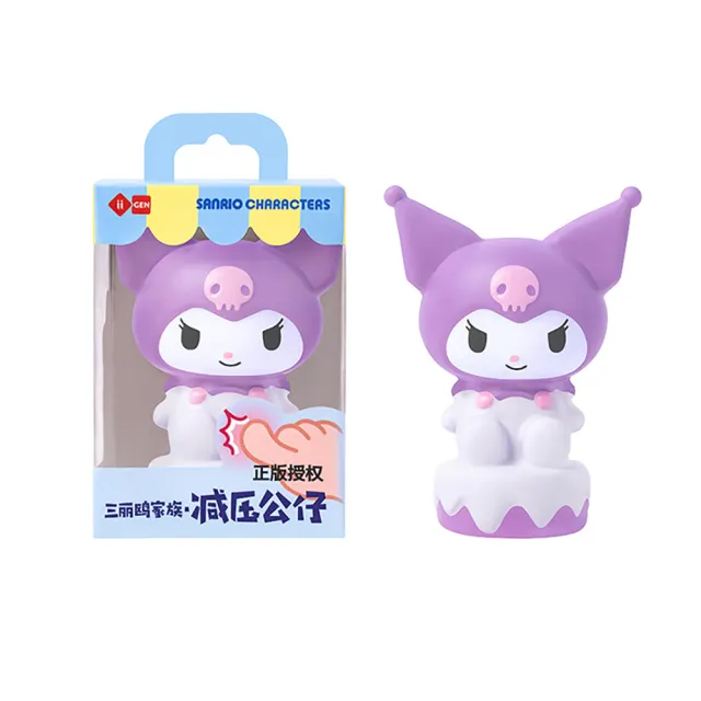 【SANRIO 三麗鷗】3D立體紓壓減壓桌面擺設可愛造型公仔-小款(凱蒂貓/美樂蒂/庫洛米/大耳狗/帕洽狗)