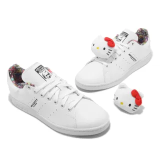 【adidas 愛迪達】休閒鞋 Stan Smith W 女鞋 白 Hello Kitty 聯名款 復古 小白鞋 愛迪達(HP9656)