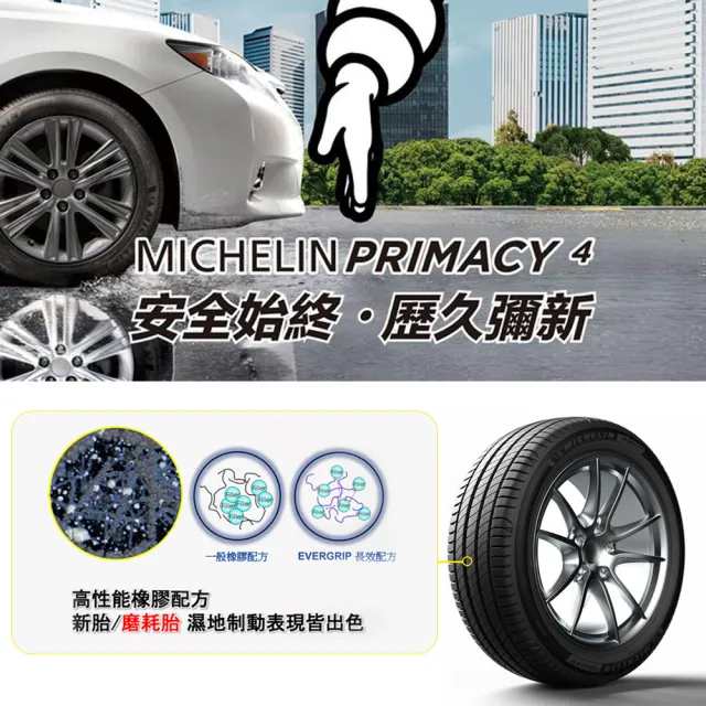 【Michelin 米其林】輪胎米其林PRIMACY 4-2554520吋_二入組 22年(車麗屋)