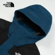 【The North Face 官方旗艦】北面男款藍黑色DryVent防水透氣抓絨內裡三合一外套｜89YX7OW