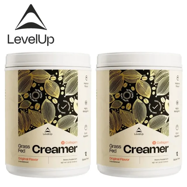 【LEVELUP】純淨C8 MCT防彈即溶粉 2罐組(540g/罐)