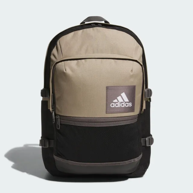 【adidas 愛迪達】ESS Multi P BP 後背包 雙肩背包 運動 訓練 休閒 學生書包 愛迪達 棕黑(IW9801)