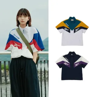 【REEBOK官方旗艦】Twin vector color block short-sleeved anorak 短袖上衣_男/女(三款任選)