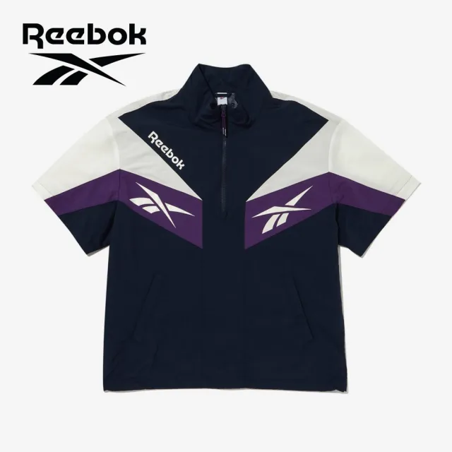 【REEBOK官方旗艦】Twin vector color block short-sleeved anorak 短袖上衣_男/女(三款任選)