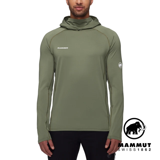 Mammut 長毛象 Selun FL Sun Hoody Men 機能套頭連帽上衣 沼澤綠 男款 #1016-01420