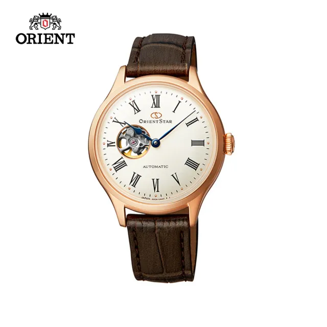 【ORIENT 東方錶】ORIENT STAR 東方之星 CLASSIC系列 縷空機械錶 女生 皮帶款 玫瑰金色 30.5mm(RE-ND0003S)