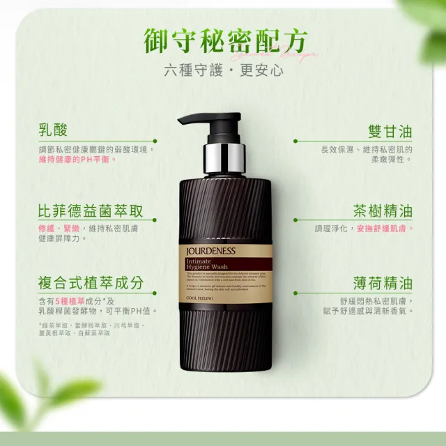 【JOURDENESS 佐登妮絲】私密御守清潔露300ml(私密守護/清涼呵護)