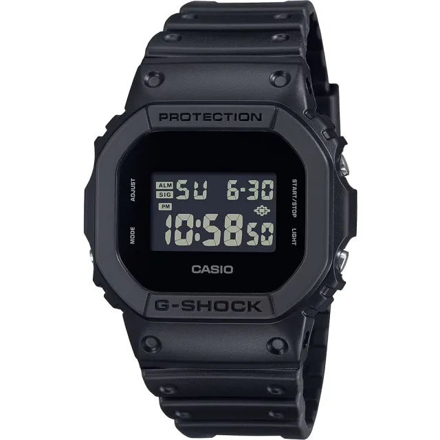 【CASIO 卡西歐】G-SHOCK 經典全黑電子錶 學生錶 百搭手錶 送禮 禮物 推薦(DW-5600UBB-1)