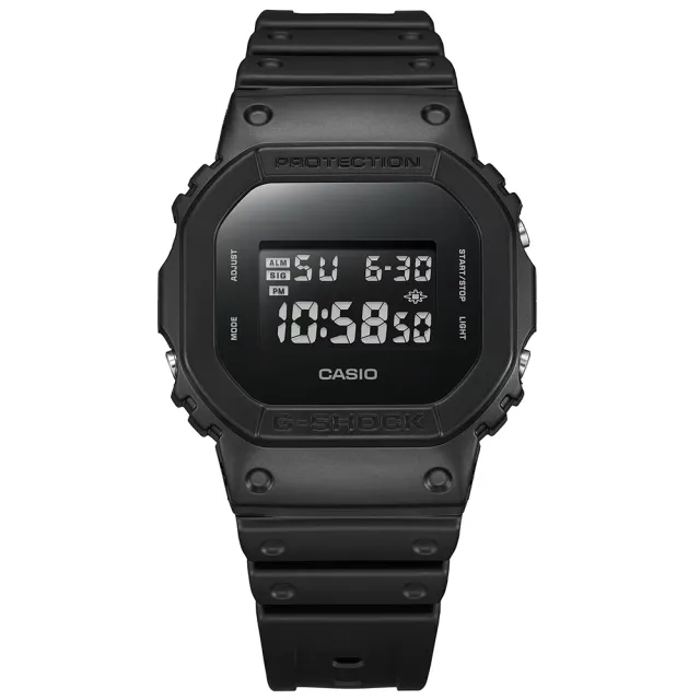 【CASIO 卡西歐】G-SHOCK 經典全黑電子錶 學生錶 百搭手錶 送禮 禮物 推薦(DW-5600UBB-1)
