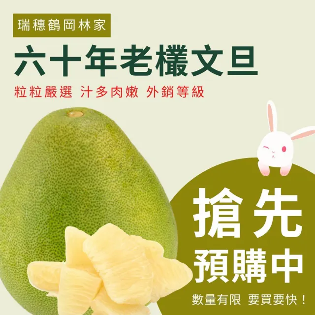 花蓮鶴岡60年老欉文旦禮盒10斤×2箱(大果7-9顆/箱_外銷等級_中秋禮盒_企業採購 柚子)