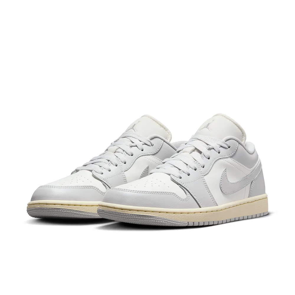 【NIKE 耐吉】休閒鞋 女鞋 運動鞋 喬丹 AJ1 WMNS AIR JORDAN 1 LOW 灰白 DC0774-103