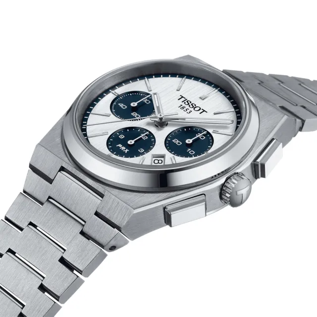 【TISSOT 天梭】PRX系列 熊貓 70年代復刻計時機械錶-42mm 開學禮 送禮 推薦(T1374271101101)