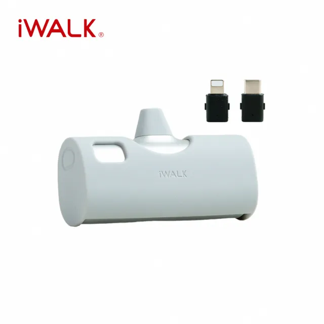 【iWALK】LPX001 4900mAh TWINS 雙頭直插式口袋行動電源(Lightning/Type-C雙用款)