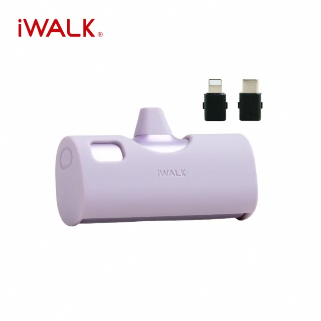 【iWALK】LPX001 4900mAh TWINS 雙頭直插式口袋行動電源(Lightning/Type-C雙用款)