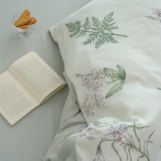 【翔仔居家】80支天絲棉 兩用舖棉被套/四季被/被單-蒔光花園(單人)