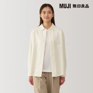 【MUJI 無印良品】女雙面起毛法蘭絨標準領長袖襯衫(共6色)