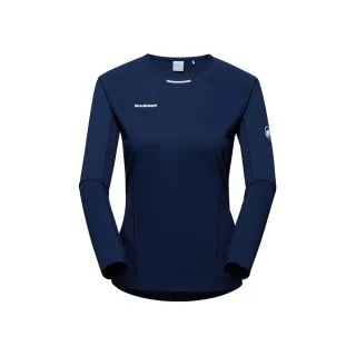 【Mammut 長毛象】Aenergy FL Longsleeve Women 輕量抗菌長袖排汗衣 海洋藍 女款 #1016-01380