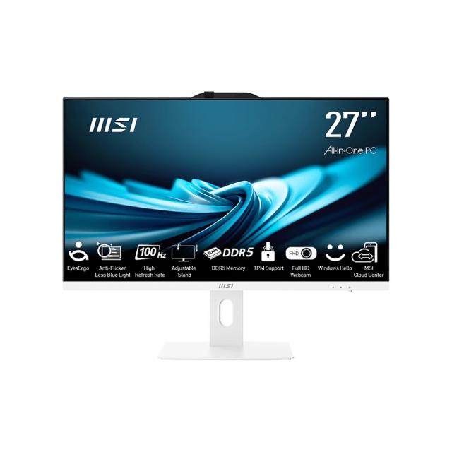 【MSI 微星】27型i5十核液晶特仕電腦(PRO AP272P 14M-632TW-SP5/i5-14400/32G/512G+1TB SSD/W11)