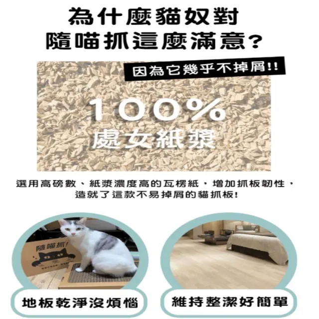 【ParkCat 無敵貓糧】隨喵抓(機能性貓抓板)