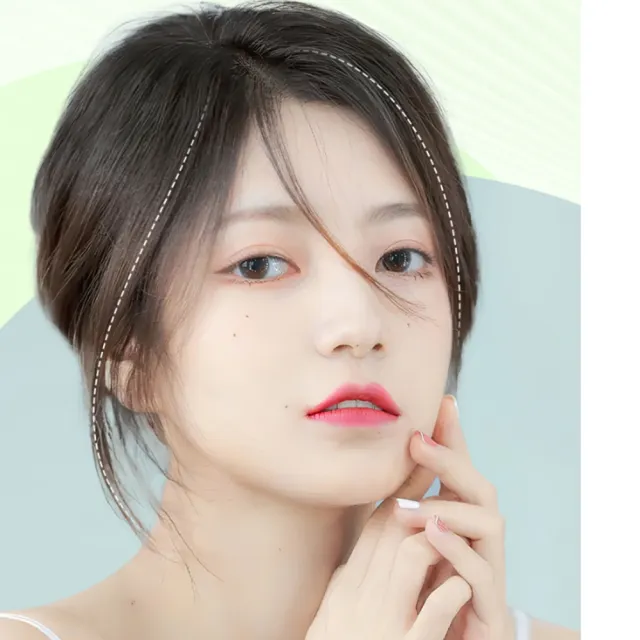 【HaNA 梨花】影視級明星的秘密禿頭白髮遮寬髮縫．隱形空氣瀏海假髮片超逼真自然 現+預(假髮片禿頭 白 