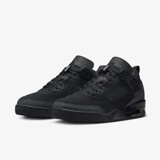 【NIKE 耐吉】運動鞋 籃球鞋 男鞋 JORDAN SPIZIKE LOW Black Cat 黑色 低筒 喬丹 爆裂紋 氣墊(FQ1759001)