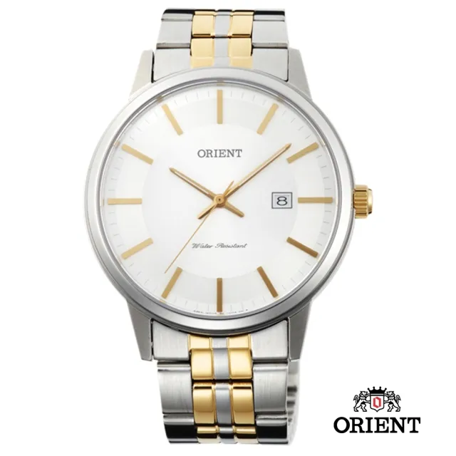 【ORIENT 東方錶】ORIENT 東方錶 PAIR系列 極簡藍寶石鏡面石英對錶 男生鋼帶款 - 40mm(FUNG8002W)