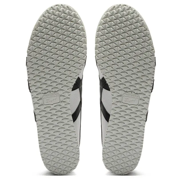 【Onitsuka Tiger】鬼塚虎 麂皮拼接白底黑虎爪紋 MEXICO 66 休閒鞋 (1183A201-126)