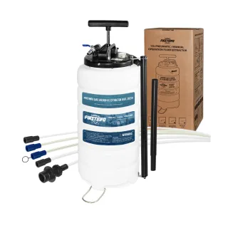 【良匠工具】15L手氣動抽油機 附5條機油管+收納管防塵蓋(附負壓錶+安全閥)