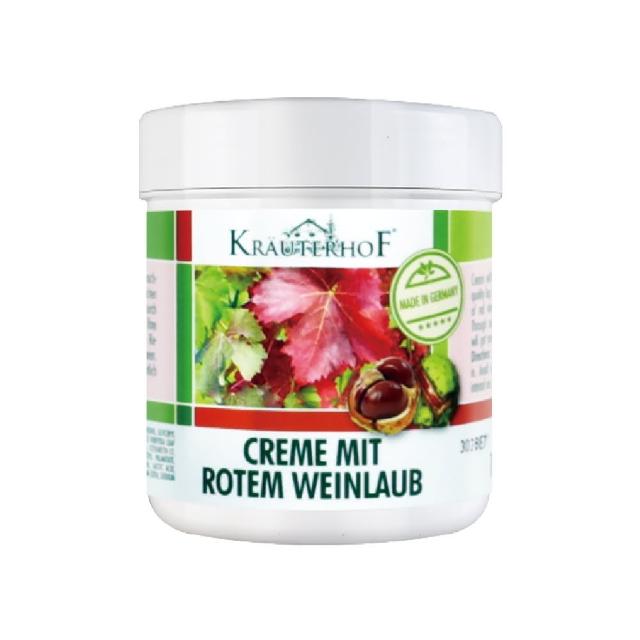 【德國 草本莊園KRAUTERHOF】葡萄葉甦活按摩霜 100ml(舒緩緊繃 促進循環 久站運動適用)