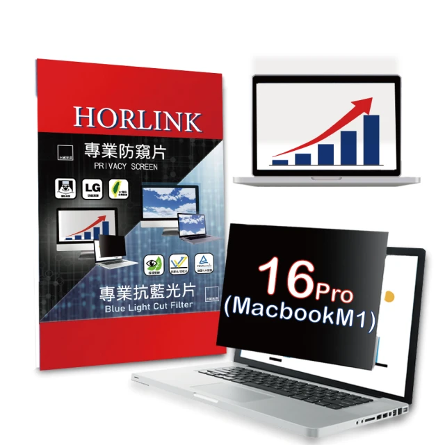 HORLINK MacBook Pro 16 M1/M2/M3 超薄磁吸螢幕防窺片(防窺/抗藍光/抗眩光/螢幕保護)