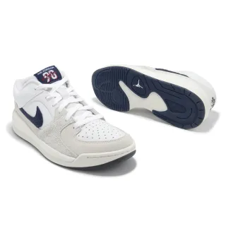 【NIKE 耐吉】休閒鞋 Jordan Stadium 90 男鞋 米白 深藍 復古 喬丹(DX4397-146)