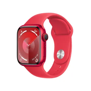 【Apple】Apple Watch S9 GPS+行動網路 41mm(鋁金屬錶殼搭配運動型錶帶)