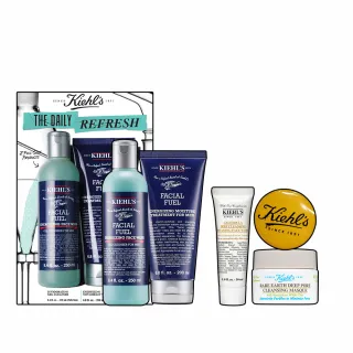 【Kiehl’s 契爾氏】官方直營 極限男性清爽保濕組(Kiehl’s/禮盒/潔面露250ml+活膚乳液200lml)