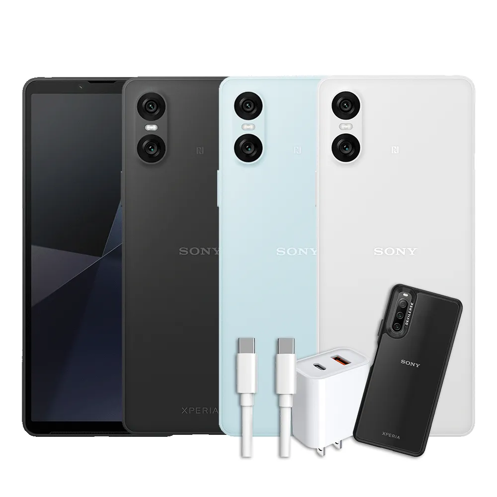 三豪禮組【SONY 索尼】Xperia 10 VI 6.1吋(8G/128G/高通驍龍6 Gen1/4800萬鏡頭畫素)