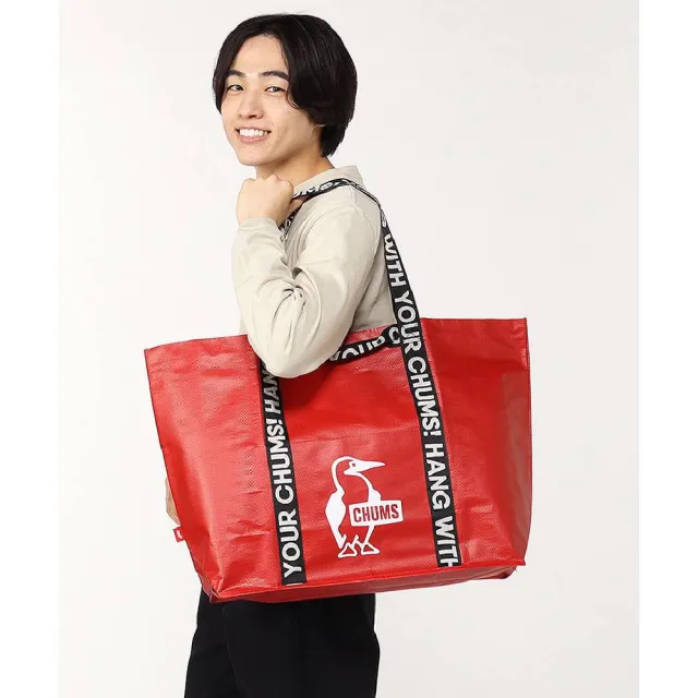【CHUMS】CHUMS 休閒 男女 Booby Camp Tote M購物袋M 紅色(CH603773R001)