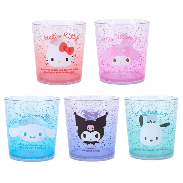 SANRIO 三麗鷗 漸層氣泡風塑膠水杯 300ml(餐具雜貨)