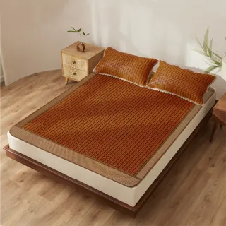 【DeKo岱珂】孟宗竹碳化麻將竹蓆-雙人5*6尺(床墊/學生床蓆/藤蓆/涼蓆)