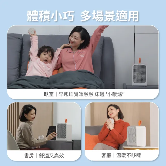 【Philips 飛利浦】1+1超值組 1500W 迷你暖手寶電暖器+多功能移動式瞬涼水冷氣(AHR2124FM+HLE700)