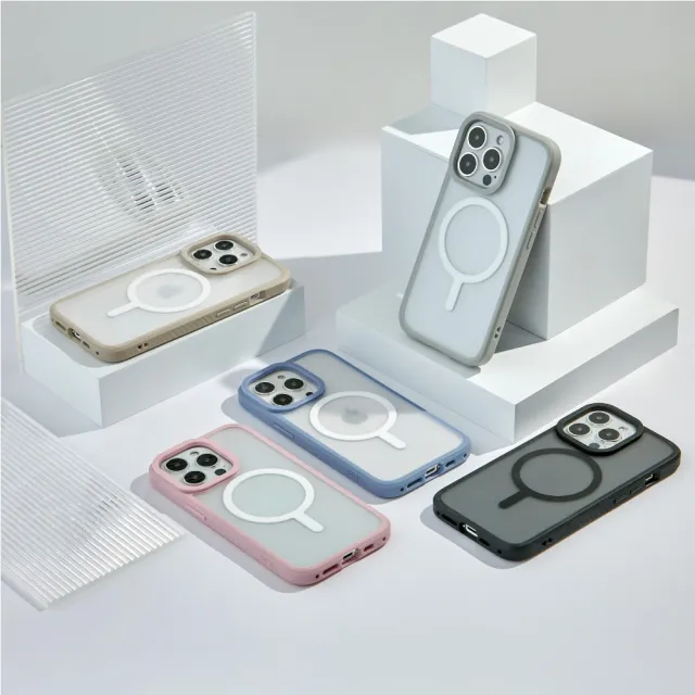 【TOYSELECT】iPhone 16 Pro 6.3吋 BLAC Aurora極光霧透 MagSafe iPhone手機殼