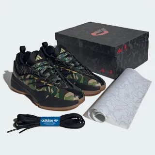 【adidas 愛迪達】BAPE X DAME 9 籃球鞋(JH6358 男鞋 運動鞋 籃球鞋 黑色系)