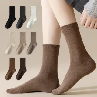 【NicoFun 愛定做】3雙 MIU系穿搭中筒襪  Y2K 長靴 棉襪 美拉德 瑪莉珍鞋襪 百褶裙小腿襪(女襪22-24.5cm)